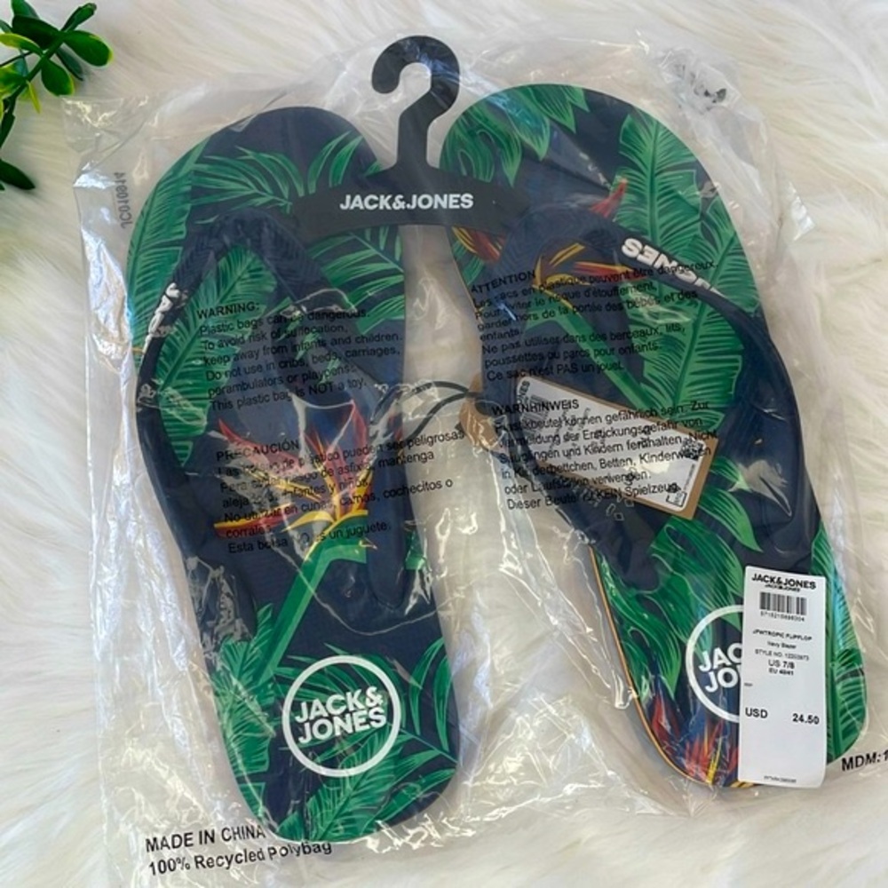 Jack & Jones “Tropic Navy Blazer” Flip‎ Flops